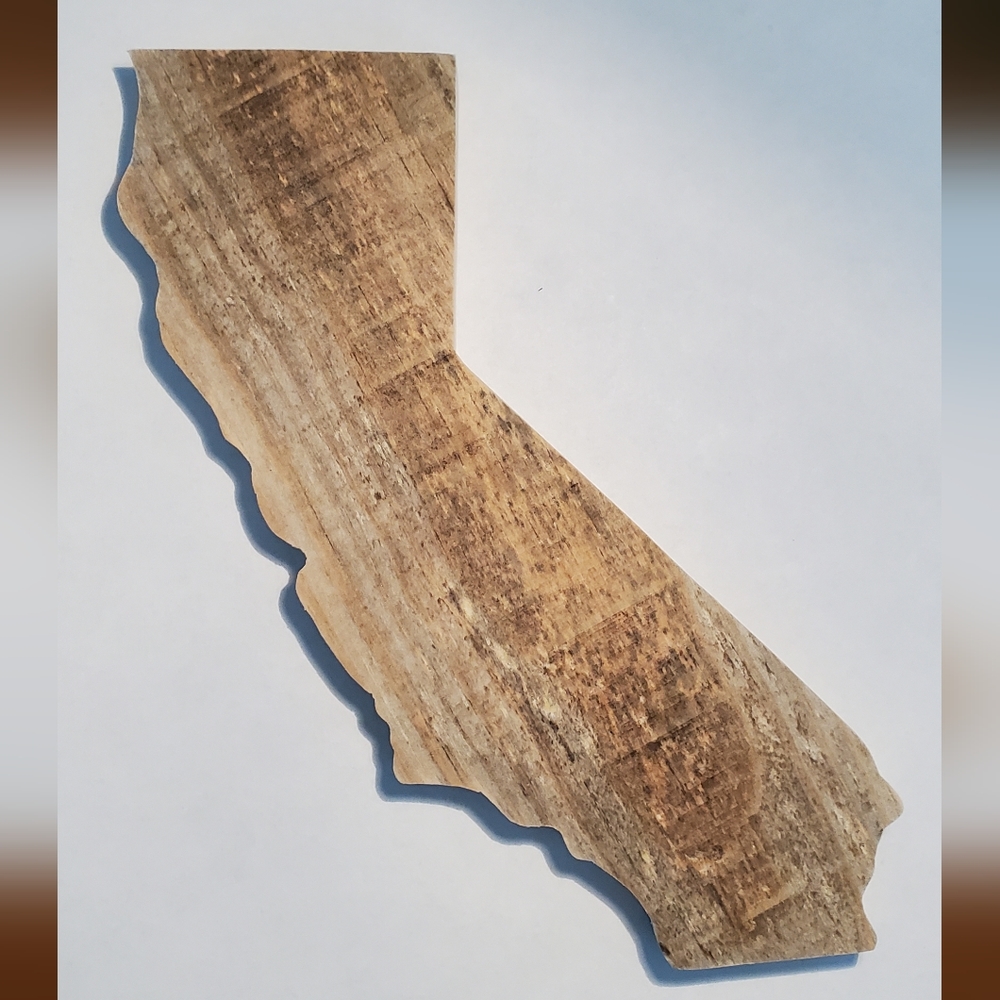 Reclaimed Wood State Of California Cutout. Roughly 6 in. X 7.5 in. X 1/2 in.